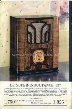 Super-Inductance 637U; Philips France; (ID = 2720611) Radio