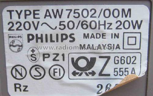 Stereo radio recorder TURBO-BASS AW7502 /00M; Philips Malaysia; (ID = 1685492) Radio