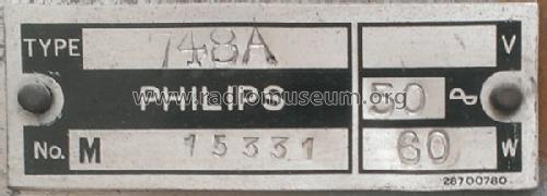 748A; Philips Electrical, (ID = 1724334) Radio