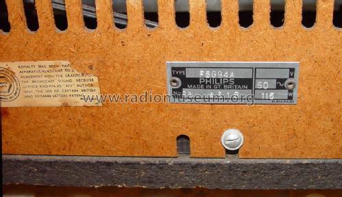 F5G94A; Philips Electrical, (ID = 1467950) Radio