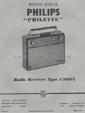 Philette L3G91T; Philips Electrical, (ID = 1374311) Radio