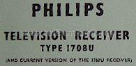 Television Receiver 1708U; Philips Electrical, (ID = 1181487) Television