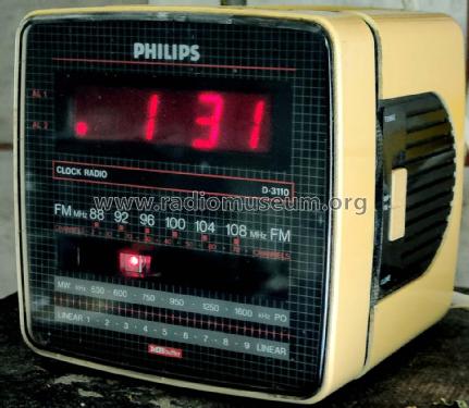 Clock Radio D3110/00; Philips Hong Kong (ID = 3017836) Radio