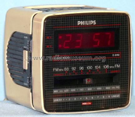 Clock Radio D3110/00; Philips Hong Kong (ID = 697063) Radio