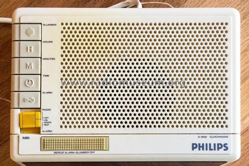 Clockradio D3620 /00; Philips Hong Kong (ID = 2991812) Radio