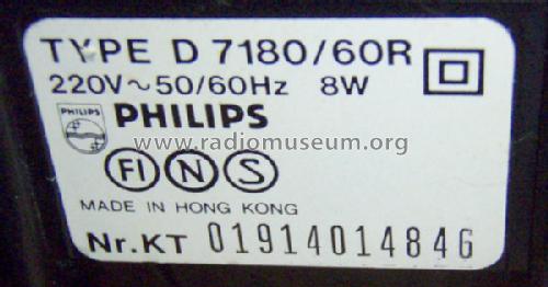 D7180 /60R; Philips Hong Kong (ID = 1211172) Radio