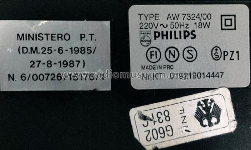 Stereo Radio Recorder AW7324 /00 /05; Philips 飞利浦; (ID = 3071057) Radio