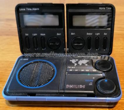 Travel Radio Clock D-1868; Philips Hong Kong (ID = 2628593) Radio