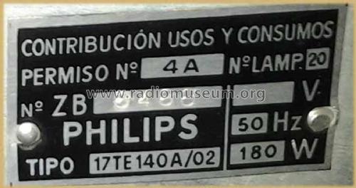 17-TE-140-A-02 ; Philips Ibérica, (ID = 2402347) Television