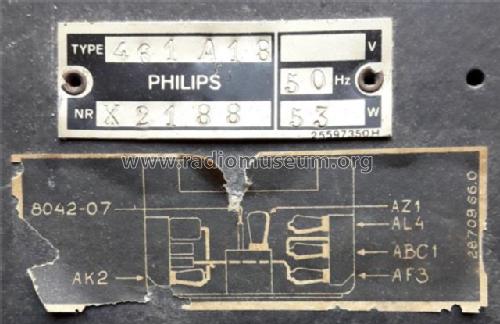 461A -18; Philips Ibérica, (ID = 2288406) Radio