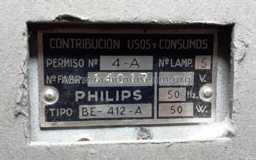 BE-412-A; Philips Ibérica, (ID = 2369872) Radio