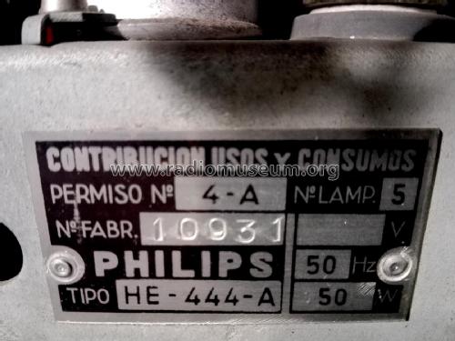 HE-444-A; Philips Ibérica, (ID = 2391569) Radio