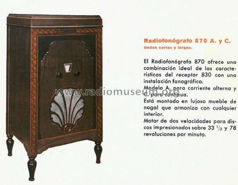 Super-Inductancia 870A ; Philips Ibérica, (ID = 3149106) Radio