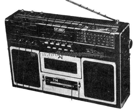 Radio Recorder 22AR774/05; Philips Ibérica, (ID = 1102773) Radio
