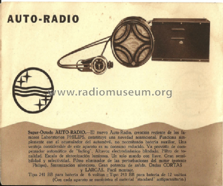 243BB; Philips Ibérica, (ID = 1995846) Car Radio