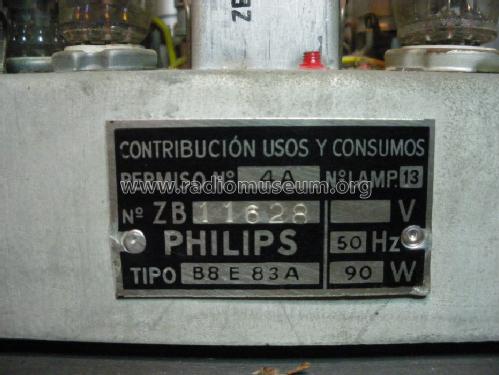 B8E-83A; Philips Ibérica, (ID = 1073888) Radio