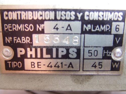BE-441-A; Philips Ibérica, (ID = 1498866) Radio
