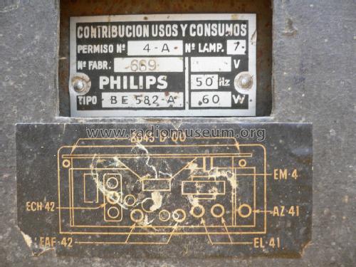 BE-582-A; Philips Ibérica, (ID = 1773102) Radio
