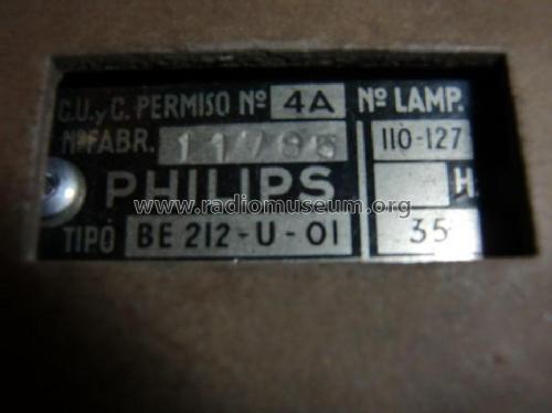 BE-212-U /01; Philips Ibérica, (ID = 1100672) Radio