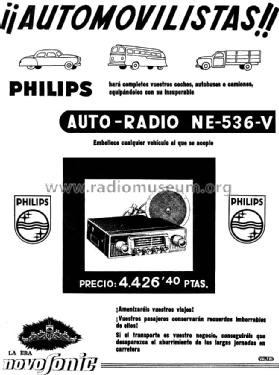 NE-536-V; Philips Ibérica, (ID = 1332193) Car Radio