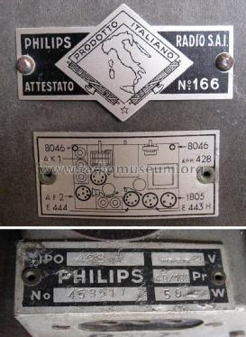 428A; Philips Italy; (ID = 1962914) Radio