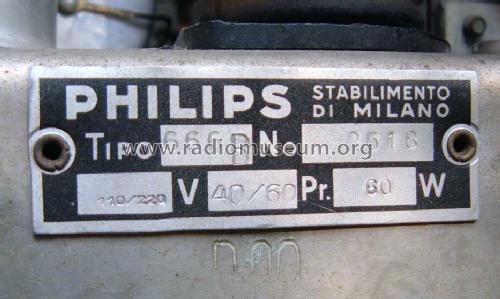 666B; Philips Italy; (ID = 496281) Radio