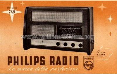 749M; Philips Italy; (ID = 497020) Radio