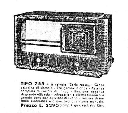 755M; Philips Italy; (ID = 1402007) Radio