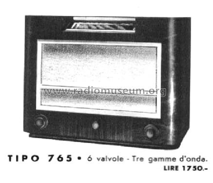 765M; Philips Italy; (ID = 1413944) Radio