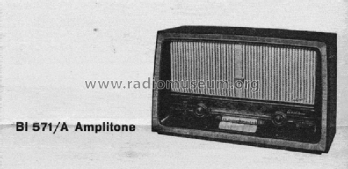 Amplitone BI571A; Philips Italy; (ID = 247641) Radio