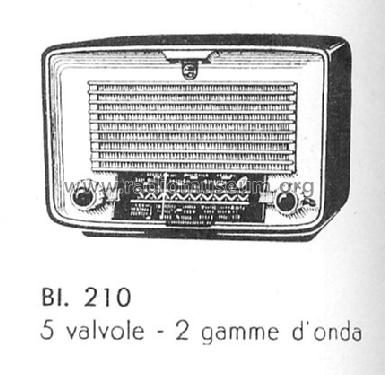 BI210A; Philips Italy; (ID = 207459) Radio