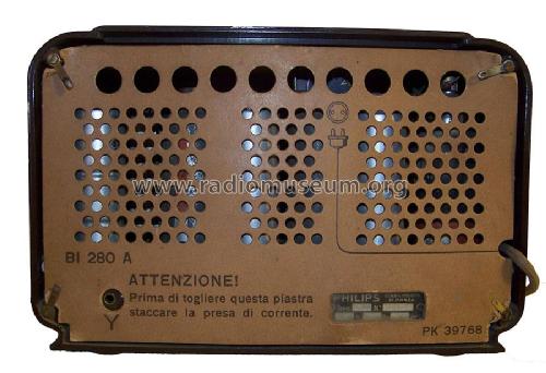 BI280A; Philips Italy; (ID = 1744931) Radio