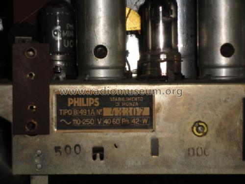 BI491A; Philips Italy; (ID = 1318928) Radio