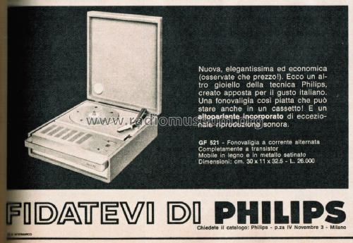GF521; Philips Italy; (ID = 2612032) Enrég.-R