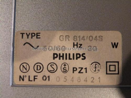 GR 814 /04S ; Philips Italy; (ID = 2523991) R-Player