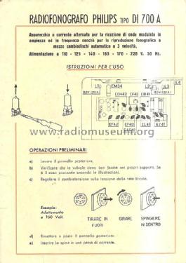 Gran Concerto DI700A; Philips Italy; (ID = 830765) Radio