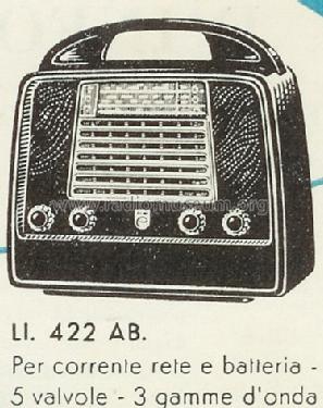 LI422AB; Philips Italy; (ID = 207467) Radio