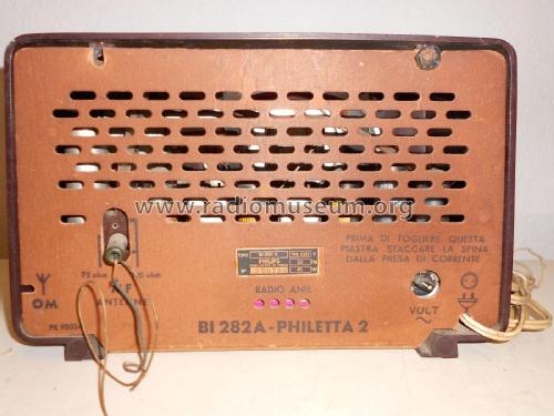 Philetta 2 BI282A; Philips Italy; (ID = 2244693) Radio