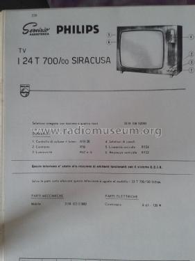 Siracusa I24T700/00; Philips Italy; (ID = 2064717) Television