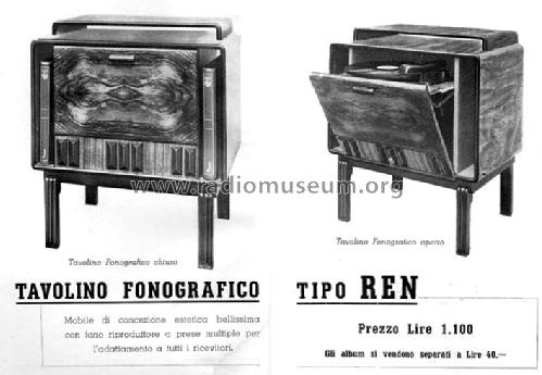 Tavolino fonografico REN ; Philips Italy; (ID = 541987) Reg-Riprod