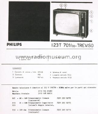 Treviso I23 T701/00; Philips Italy; (ID = 3010556) Televisión