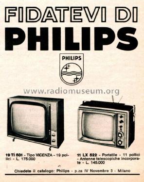 Vicenza 19TI501A -00; Philips Italy; (ID = 2610529) Fernseh-E