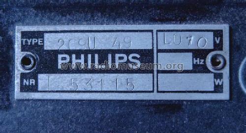 209U -49; Philips Belgium (ID = 478632) Radio