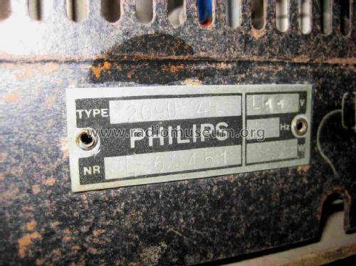 209U -49; Philips Belgium (ID = 478822) Radio