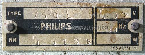 750A; Philips Belgium (ID = 1536338) Radio