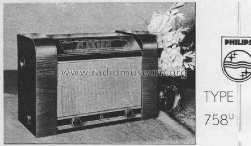 758U; Philips Belgium (ID = 738769) Radio