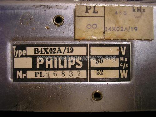 B4X02A /19; Philips Belgium (ID = 1323933) Radio