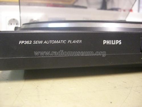 Semi Automatic Player FP362 /00X; Philips Belgium (ID = 1671294) Ton-Bild