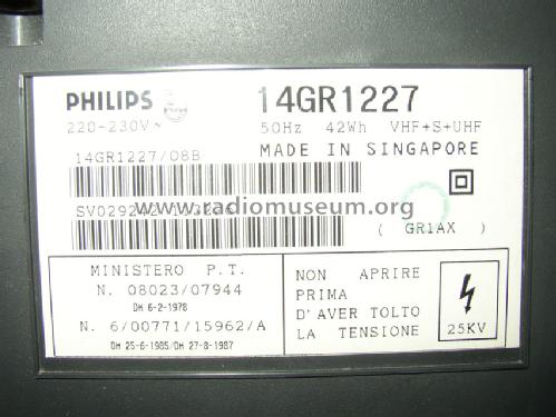 14GR1227 ; Philips, Singapore (ID = 894405) Television