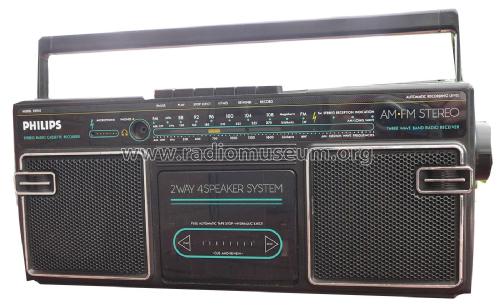 Stereo Radio Cassette Recorder D8062 /00; Philips Malaysia; (ID = 3016064) Radio